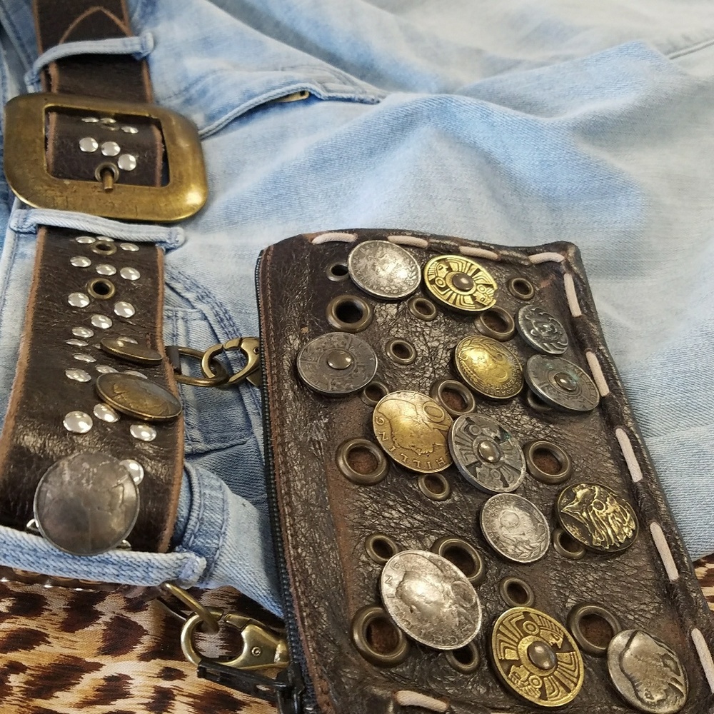 Leather  Coin Wallet /Belt